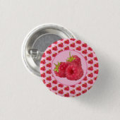 Badge Rond 2,50 Cm Framboises (Devant & derrière)