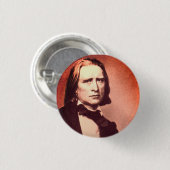 Badge Rond 2,50 Cm Franz Liszt (Devant & derrière)