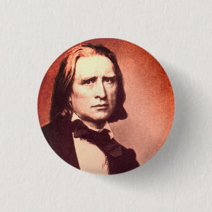 Badge Rond 2,50 Cm Franz Liszt