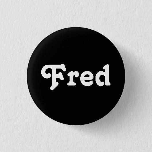 Badge Rond 2,50 Cm Fred bouton (Devant)