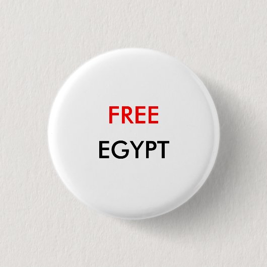 Badge Rond 2,50 Cm FREE EGYPT Button (Devant)