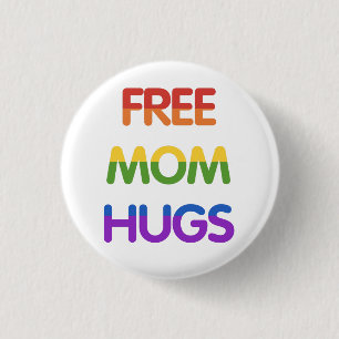 Badge Rond 2,50 Cm Free Mom Hugs