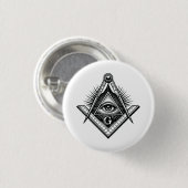 Badge Rond 2,50 Cm Freemasonry symbol (Devant & derrière)