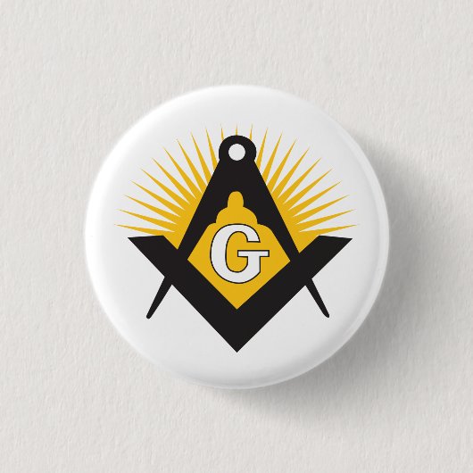 Badge Rond 2,50 Cm Freemasonry symbol (Devant)