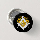 Badge Rond 2,50 Cm Freemasonry symbol (Devant & derrière)