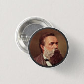 Badge Rond 2,50 Cm Friedrich Engels - Pin de revers (Devant & derrière)