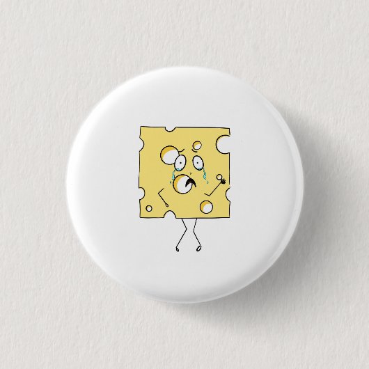 Badge Rond 2,50 Cm Fromage Gouda, thème fromage (Devant)