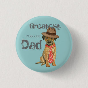 Badge Rond 2,50 Cm Frontière Terrier Papa