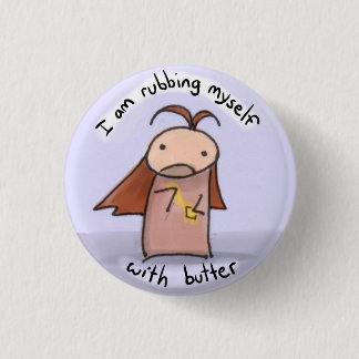 Badge Rond 2,50 Cm frottement avec le bouton de beurre