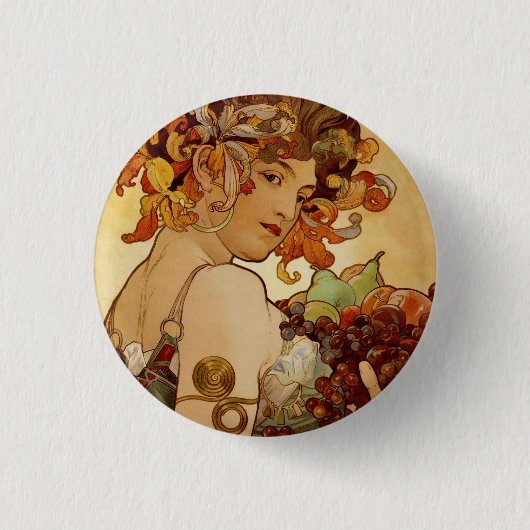 Badge Rond 2,50 Cm Fruits - Automne 1897 (Devant)