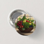 Badge Rond 2,50 Cm Fruits et légumes (Devant & derrière)