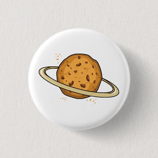 Badge Rond 2,50 Cm Funny cookies planète (Devant)