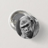 BADGE ROND 2,50 CM FUNNY GORILLA (Devant & derrière)