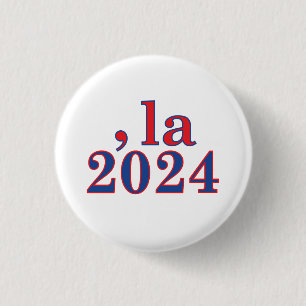 Badge Rond 2,50 Cm Funny Kamala Harris Comma La 2024