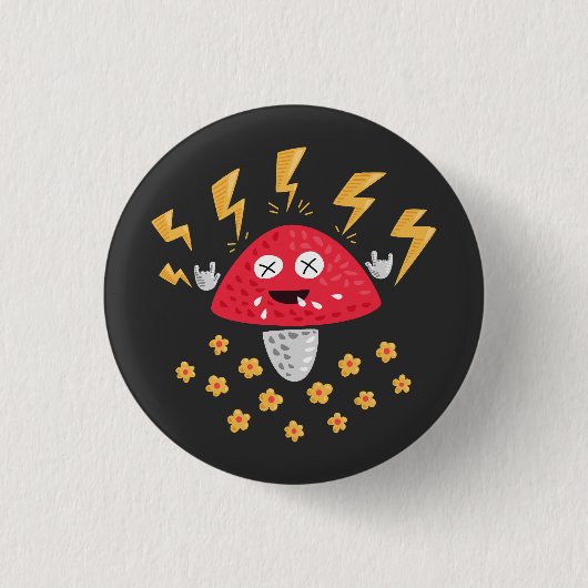 Badge Rond 2,50 Cm Funny Lourd Champion Métal (Devant)