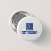 Badge Rond 2,50 Cm Funny Roller Dessous de verre (Devant & derrière)