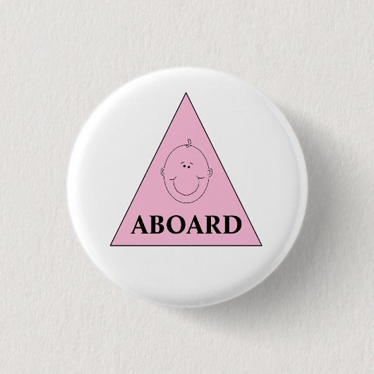 Badge Rond 2,50 Cm Futur Annonce Bébé (Devant)