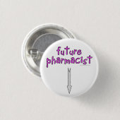 Badge Rond 2,50 Cm futur pharmacien (Devant & derrière)