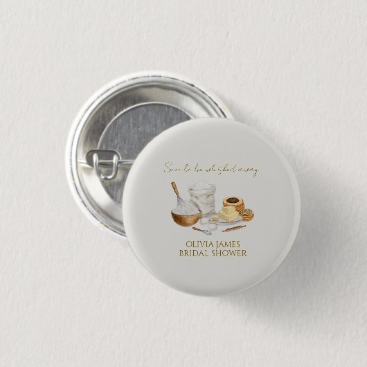 Badge Rond 2,50 Cm Futur shower de mariage à emporter (Devant & derrière)