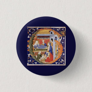 Badge Rond 2,50 Cm G initial éclairé