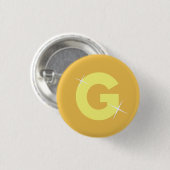 Badge Rond 2,50 Cm G pour l'or (Devant & derrière)