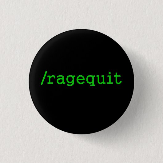 Badge Rond 2,50 Cm Gamer de Ragequit (Devant)