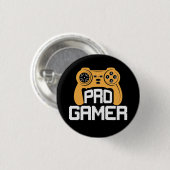 Badge Rond 2,50 Cm Gamer professionnel (Devant & derrière)