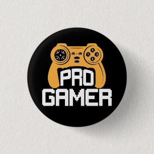 Badge Rond 2,50 Cm Gamer professionnel