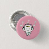 Badge Rond 2,50 Cm garçon musical (Devant & derrière)