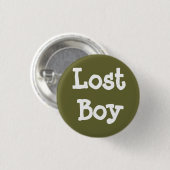 Badge Rond 2,50 Cm Garçon perdu (Devant & derrière)