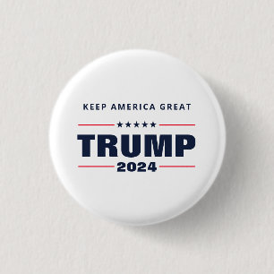 Badge Rond 2,50 Cm Garder l'Amérique grand Trump 2024