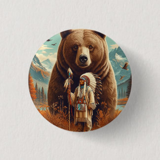 Badge Rond 2,50 Cm Gardien de guerrier.