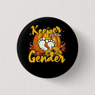 Badge Rond 2,50 Cm Gardien De La Révélation De Genre Bébé Citrouille