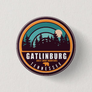 Badge Rond 2,50 Cm Gatlinburg Tennessee Mounts Souvenirs