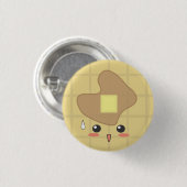 Badge Rond 2,50 Cm Gaufre - gaufre (Devant & derrière)