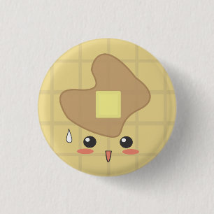 Badge Rond 2,50 Cm Gaufre - gaufre