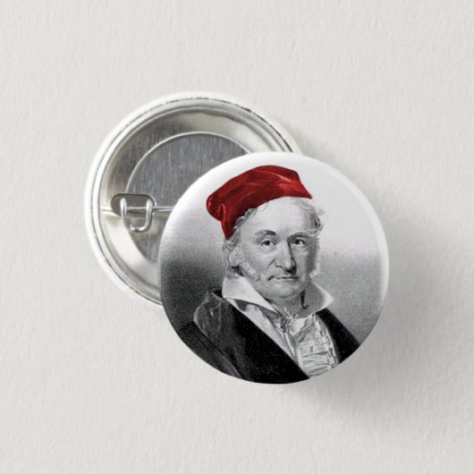 Badge Rond 2,50 Cm Gauss (Devant & derrière)