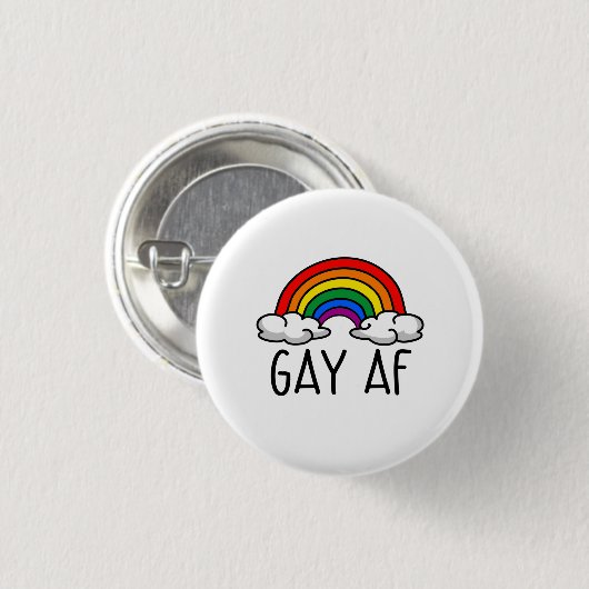 BADGE ROND 2,50 CM GAY AF (Devant & derrière)