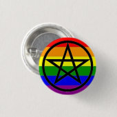 Badge Rond 2,50 Cm Gay Pagan (Devant & derrière)