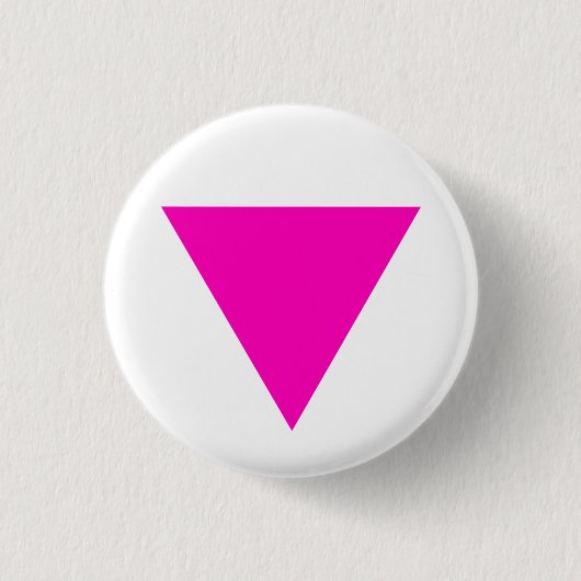 BADGE ROND 2,50 CM GAY PRIDE "DE TRIANGLE ROSE" (Devant)