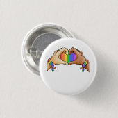 Badge Rond 2,50 Cm Gay pride Vêtements Lgbt Arc-en-ciel Drapeau T Coe (Devant & derrière)