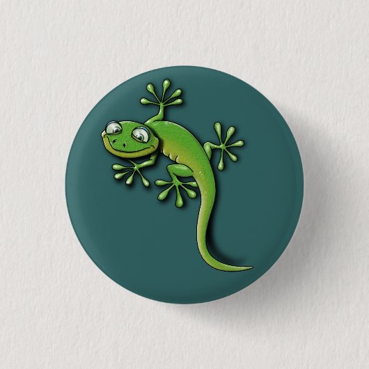 Badge Rond 2,50 Cm Gecko 2 (Devant)