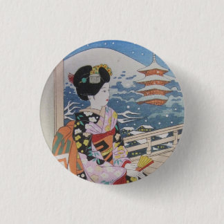 Badge Rond 2,50 Cm Geisha
