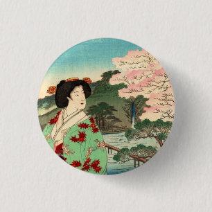 Badge Rond 2,50 Cm Geisha