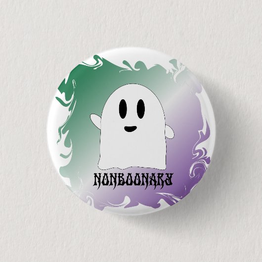 Badge Rond 2,50 Cm Genderqueer de Nonboonary (Devant)