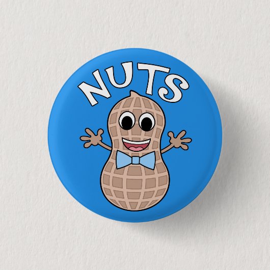 Badge Rond 2,50 Cm Genre à thème Nuts ou No Nuts révéler épingle (Devant)