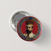 Badge Rond 2,50 Cm George V - Bouton (Devant & derrière)