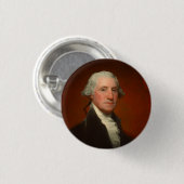 Badge Rond 2,50 Cm George Washington Portrait (Devant & derrière)