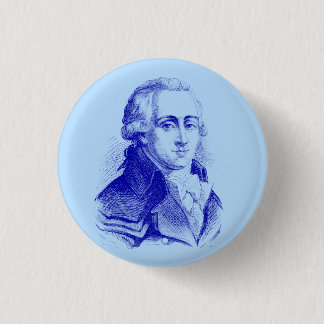 Badge Rond 2,50 Cm Georges Couthon en bleu