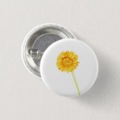 Badge Rond 2,50 Cm Gerbera (Devant & derrière)